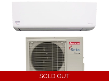 Goodman 9000 Btu 18 SEER Mini Split Heat Pump AC